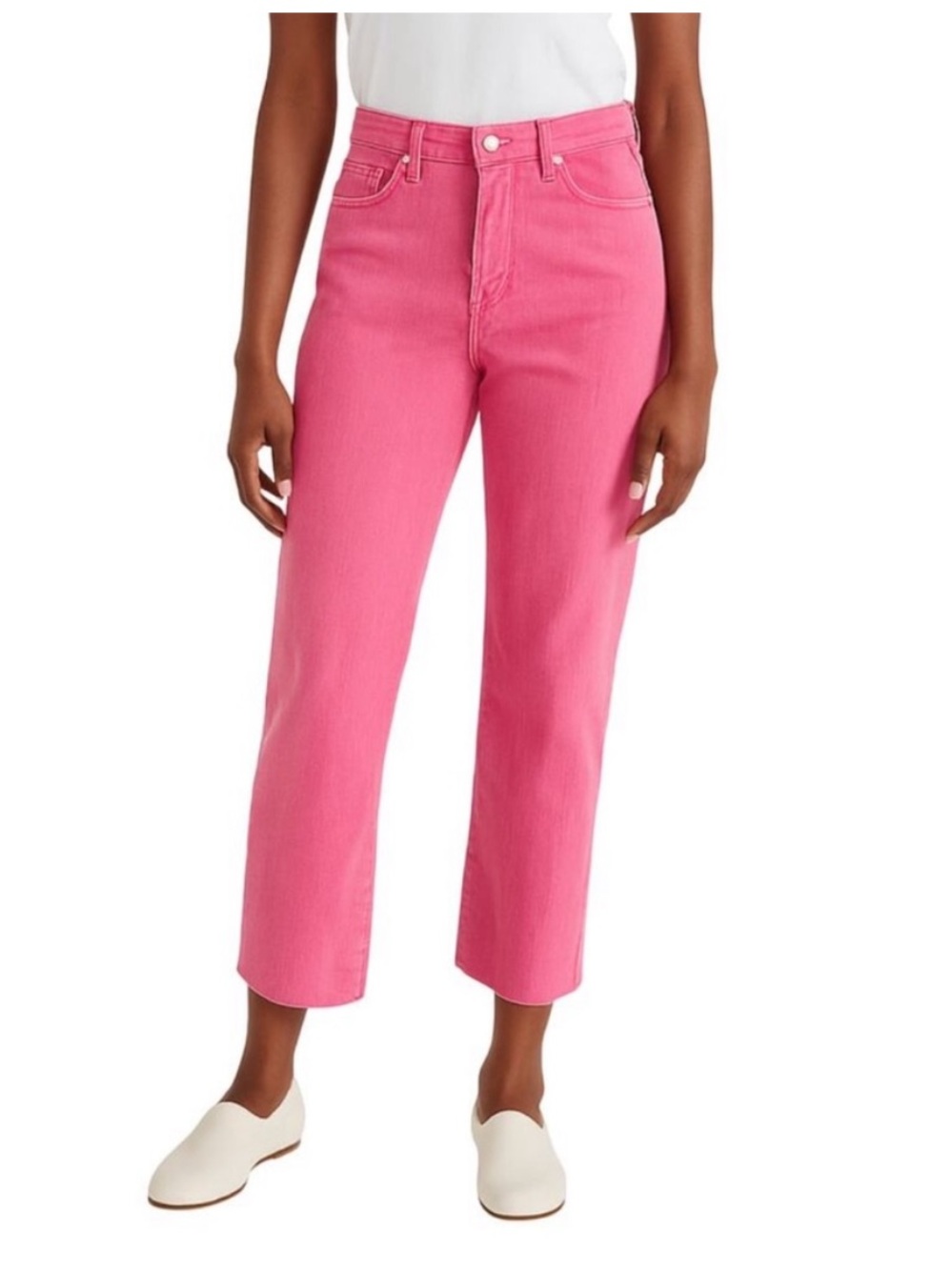 Blank NYC pink high rise ankle jeans - 26